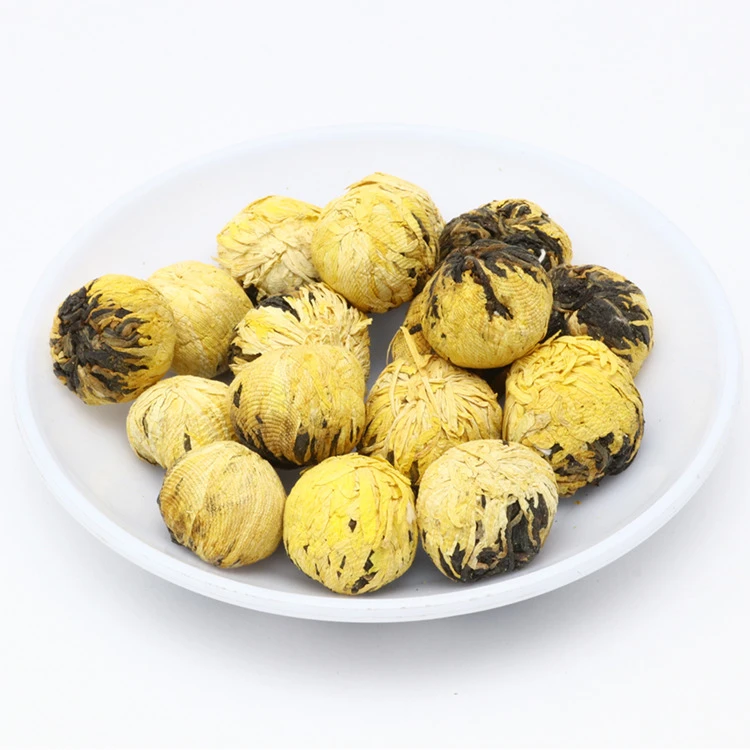 Golden Chrysanthemum Hydrangea Blooming Tea